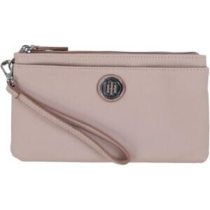 Tommy Hilfiger NWT Women's Double Zip Wristlet in Nude Pink